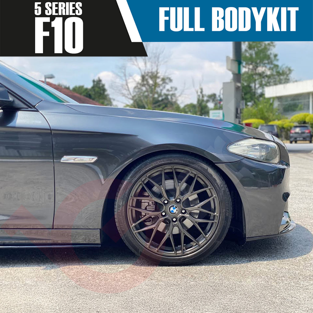BMW 5 SERIES F10 SALOON 2011 - 2016 GLOSS BLACK FULL BODYKIT