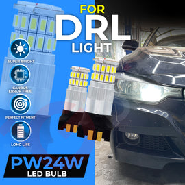 BMW 3 SERIES F30 F31 LED Sidelight & DRL Bulb Package – BAX9S 54 SMD & PW24W 36 SMD