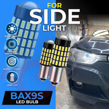 Load image into Gallery viewer, BMW 3 SERIES F30 F31 LED Sidelight &amp; DRL Bulb Package – BAX9S 54 SMD &amp; PW24W 36 SMD