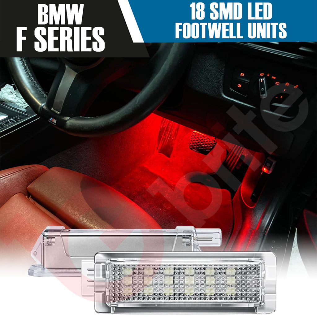 BMW 18 SMD LED FOOTWELL LIGHT UNITS 4 Pin UPGRADE FOR F20 F21 F22 F30 F31
