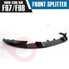 Load image into Gallery viewer, BMW X3M F97 X4M F98 VOKO RACING GLOSS BLACK FRONT BUMPER SPLITTER LIP 2018-2021
