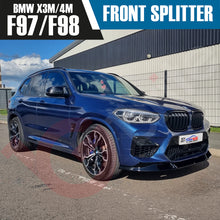 Load image into Gallery viewer, BMW X3M F97 X4M F98 VOKO RACING GLOSS BLACK FRONT BUMPER SPLITTER LIP 2018-2021
