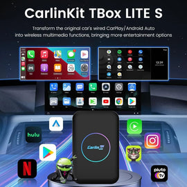 CarlinKit AI BOX-Lite Multimedia Box, 3 in 1 Android Playstore Netflix YouTube - Wireless Carplay Android Auto