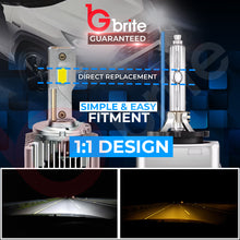 Load image into Gallery viewer, 2X GBRITE D21 D1S LED BULBS UPGRADE KIT FOR XENON HID HEADLIGHT
