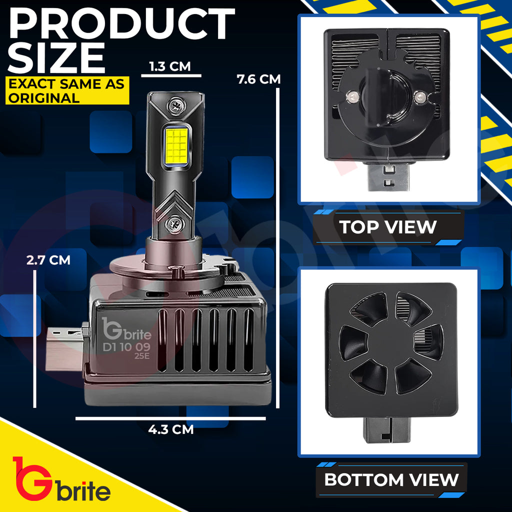 2X GBRITE M13X D1S LED BULBS UPGRADE KIT FOR XENON HID HEADLIGHT