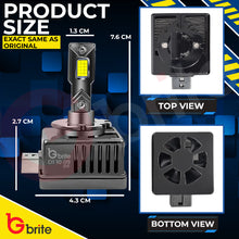 Load image into Gallery viewer, 2X GBRITE M13X D1S LED BULBS UPGRADE KIT FOR XENON HID HEADLIGHT