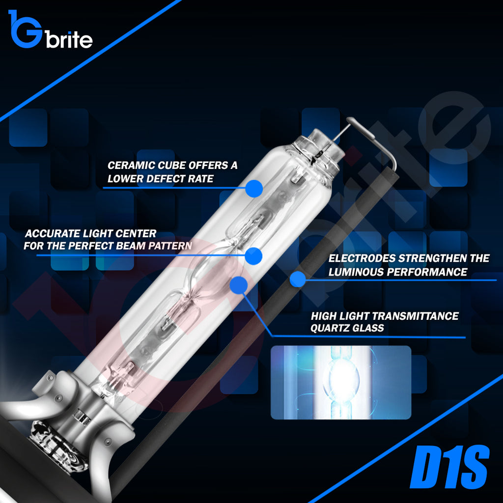 2X Gbrite D1S 35W Xenon HID Headlight Oem Replacement Bulbs