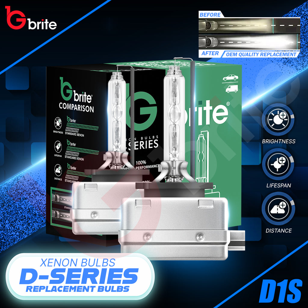 2X Gbrite D1S 35W Xenon HID Headlight Oem Replacement Bulbs