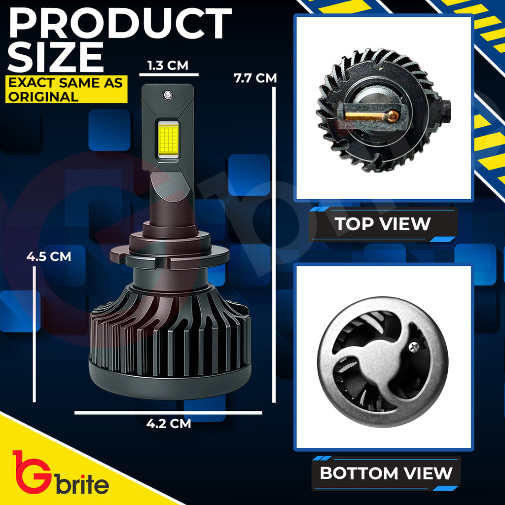 2X GBRITE M11X D2S LED BULBS UPGRADE KIT FOR XENON HID HEADLIGHT