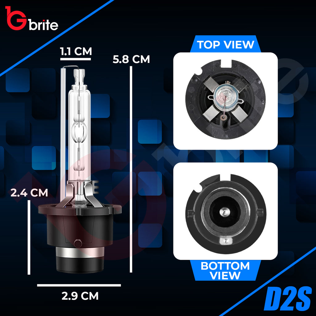 2X Gbrite D2S 35W Xenon HID Headlight Oem Replacement Bulbs