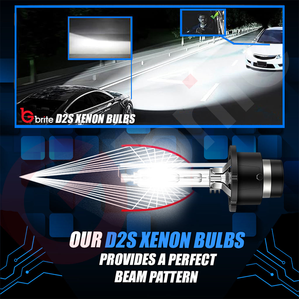 2X Gbrite D2S 35W Xenon HID Headlight Oem Replacement Bulbs