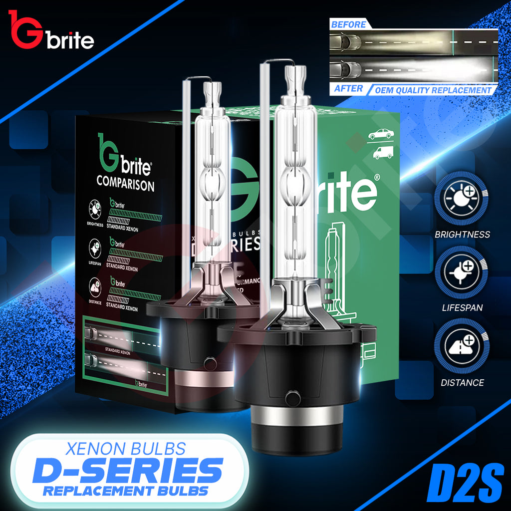 2X Gbrite D2S 35W Xenon HID Headlight Oem Replacement Bulbs