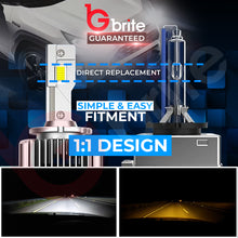 Load image into Gallery viewer, 2X GBRITE D21 D3S LED BULBS UPGRADE KIT FOR XENON HID HEADLIGHT