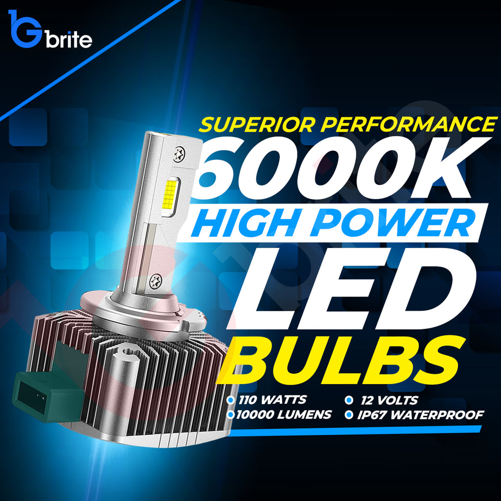 2X GBRITE D21 D3S LED BULBS UPGRADE KIT FOR XENON HID HEADLIGHT