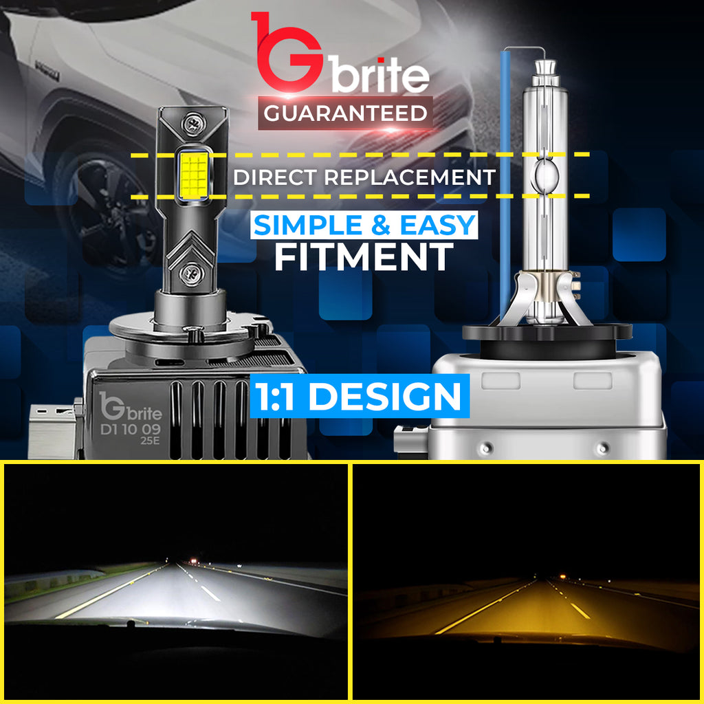 2X GBRITE M13X D3S LED BULBS UPGRADE KIT FOR XENON HID HEADLIGHT