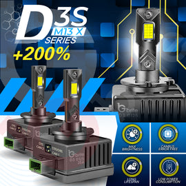 2X GBRITE M13X D3S LED BULBS UPGRADE KIT FOR XENON HID HEADLIGHT