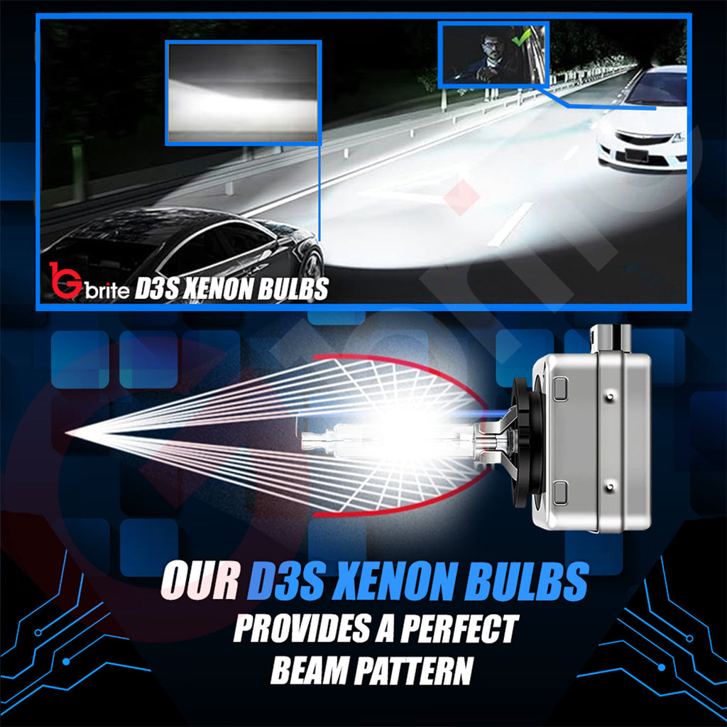 2X Gbrite D3S 35W Xenon HID Headlight Oem Replacement Bulbs
