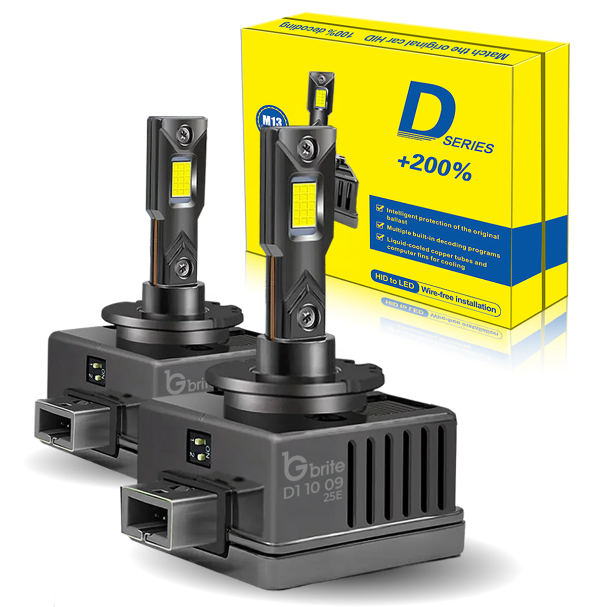 2X GBRITE M13X D3S LED BULBS UPGRADE KIT FOR XENON HID HEADLIGHT