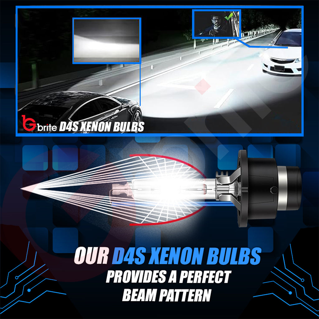 2X Gbrite D4S 35W Xenon HID Headlight Oem Replacement Bulbs