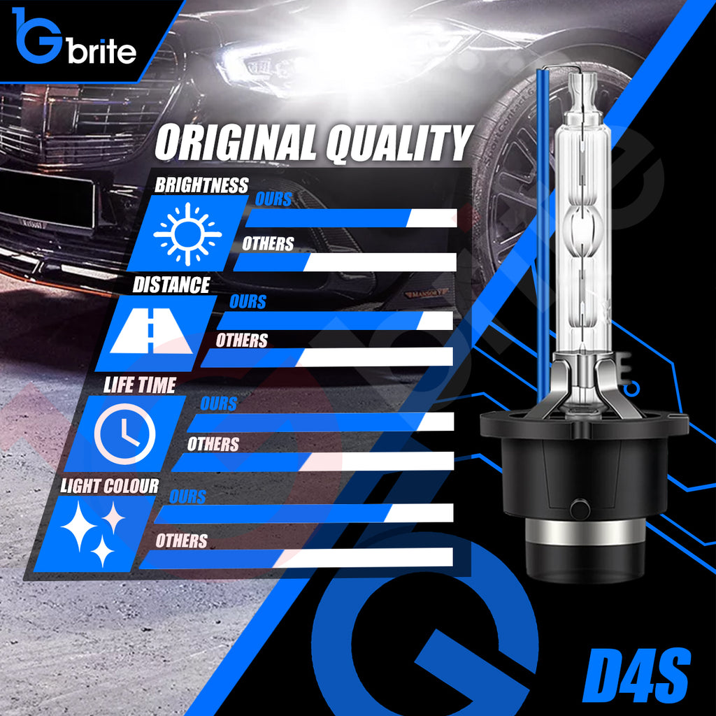 2X Gbrite D4S 35W Xenon HID Headlight Oem Replacement Bulbs