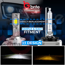 Load image into Gallery viewer, 2X GBRITE D21 D8S LED BULBS UPGRADE KIT FOR XENON HID HEADLIGHT