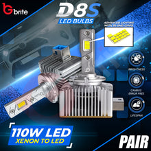 Load image into Gallery viewer, 2X GBRITE D21 D8S LED BULBS UPGRADE KIT FOR XENON HID HEADLIGHT