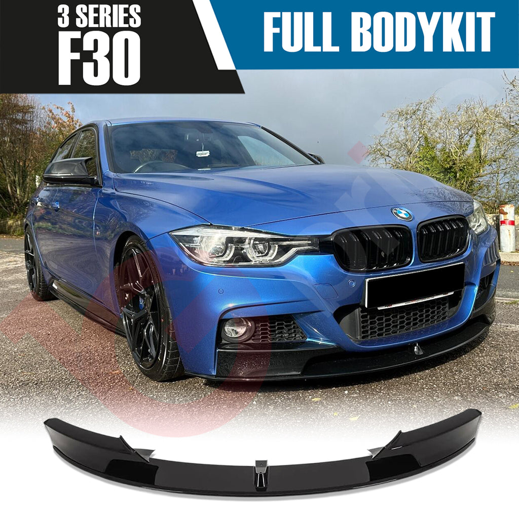 BMW 3 SERIES F30 2012 - 2018 GLOSS BLACK BLACK FULL BODYKIT