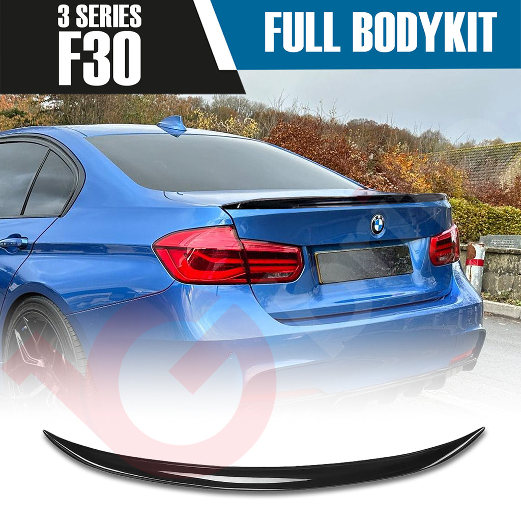 BMW 3 SERIES F30 2012 - 2018 GLOSS BLACK BLACK FULL BODYKIT