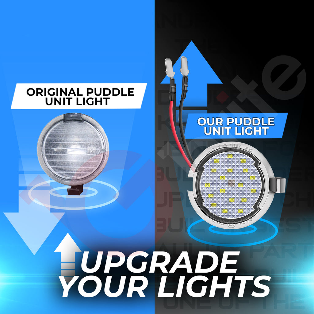 2x 18 LED Ford Mirror Puddle Lights – Ranger, Edge, 6000K Xenon White