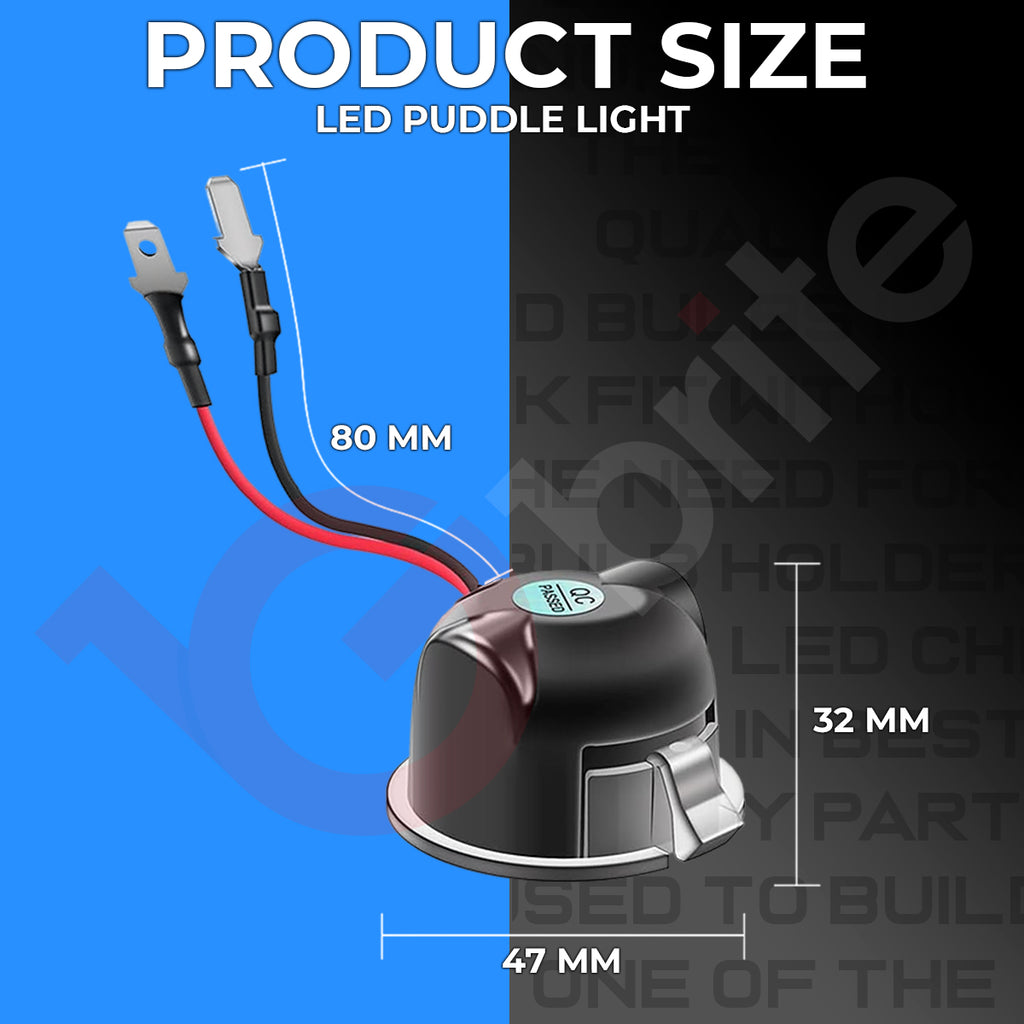2x 18 LED Ford Mirror Puddle Lights – Ranger, Edge, 6000K Xenon White