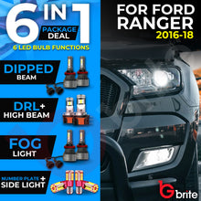 Load image into Gallery viewer, RANGER 2016-18 UPGRADE PACKAGE H15 H11 T10 CANBUS LED HEADLIGHT DRL FOG BULBS