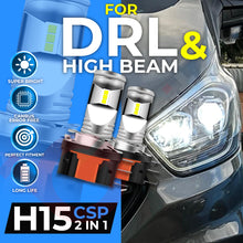 Load image into Gallery viewer, FORD TRANSIT CUSTOM 2012-2018 UPGRADE PACKAGE H7 H15 T10 CANBUS LED HEADLIGHT DRL REVERSE BULBS