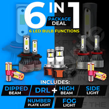 Load image into Gallery viewer, RANGER 2019+ UPGRADE PACKAGE 9012 H15 T10 CANBUS LED HEADLIGHT DRL FOG BULBS