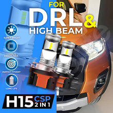Load image into Gallery viewer, RANGER 2019+ UPGRADE PACKAGE 9012 H15 T10 CANBUS LED HEADLIGHT DRL FOG BULBS