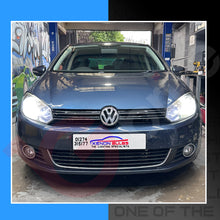 Load image into Gallery viewer, VW GOLF MK6 H7 H15 HEADLIGHT PACKAGE DRL HIGH BEAM SIDE LIGHTS LED WHITE BULBS