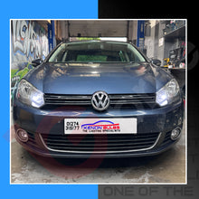 Load image into Gallery viewer, VW GOLF MK6 H7 H15 HEADLIGHT PACKAGE DRL HIGH BEAM SIDE LIGHTS LED WHITE BULBS