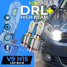 Load image into Gallery viewer, VW GOLF MK6 H7 H15 HEADLIGHT PACKAGE DRL HIGH BEAM SIDE LIGHTS LED WHITE BULBS