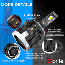 Load image into Gallery viewer, VW GOLF MK7 H7 H15 HEADLIGHT PACKAGE DIPPED BEAM DRL HIGH BEAM LED WHITE BULBS