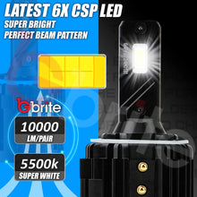 Load image into Gallery viewer, VW GOLF MK7 H7 H15 HEADLIGHT PACKAGE DIPPED BEAM DRL HIGH BEAM LED WHITE BULBS