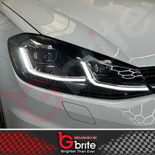 Load image into Gallery viewer, VW GOLF MK7.5 HEADLAMPS LED DRL BI LED GTD STYLE SWIPE SEQUENTIAL INDICATORS