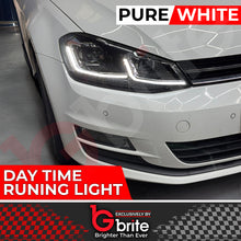 Load image into Gallery viewer, VW GOLF MK7 MK7.5 HEADLAMPS LED DRL BI LED GTD STYLE SWIPE SEQUENTIAL INDICATORS