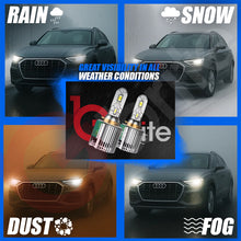 Load image into Gallery viewer, 2x H15 V9 LED DRL DAYTIME RUNNING LGIHT &amp; HIGH BEAM UPGRADE BULBS 6500K CANBUS ERROR FREE