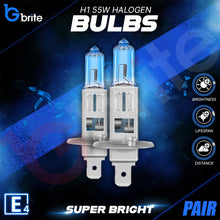 Load image into Gallery viewer, 2x H1 55W SUPER XENON WHITE HEADLIGHT &amp; FOGLIGHT BULBS 6000K