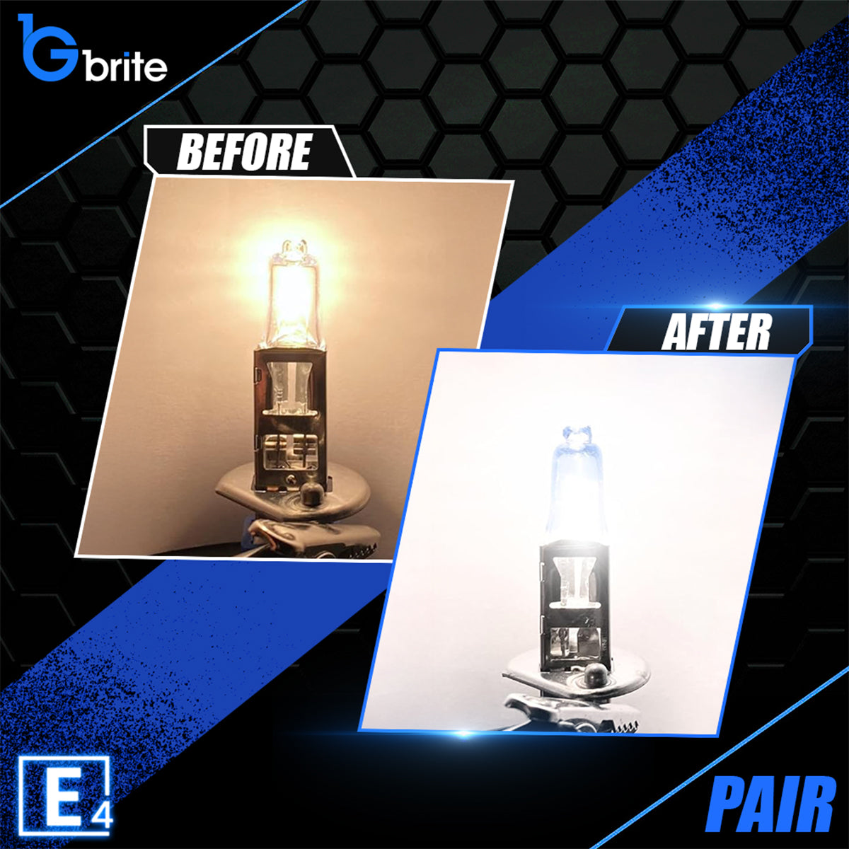 2x H1 55W SUPER XENON WHITE HEADLIGHT & FOGLIGHT BULBS 6000K