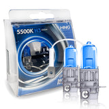 2x H3 55W SUPER XENON WHITE HEADLIGHT & FOGLIGHT BULBS 6000K