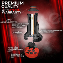 Load image into Gallery viewer, 2x GBrite Super Beam 60 CANBUS ERROR FREE LED HEADLIGHT FOGLIGHT BULBS 120W 6000K XENON WHITE