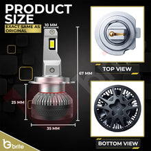 Load image into Gallery viewer, 2x GBrite Easy Beam H7 LED Bulbs Upgrade + Holders Conversion Kit 6000K