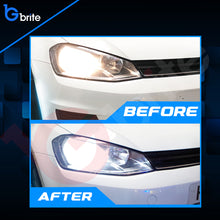 Load image into Gallery viewer, 2x G4 H7 CSP LED HEADLIGHT DIPPED BEAM UPGRADE 50W BULBS 5500K WHITE
