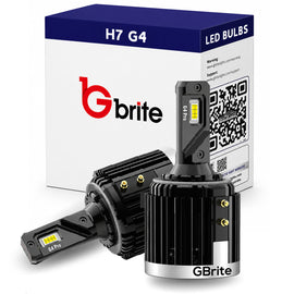 2x G4 H7 CSP LED HEADLIGHT DIPPED BEAM UPGRADE 50W BULBS 5500K WHITE