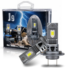 Load image into Gallery viewer, 2x GBrite H7 J9 Mini LED Headlight Bulbs 80W 8000K Canbus Plug &amp; Play Xenon White Upgrade